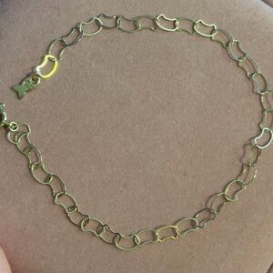 Vendome Aoyama 10K Gold Cat Link Bracelet – Fish Charm Clasp